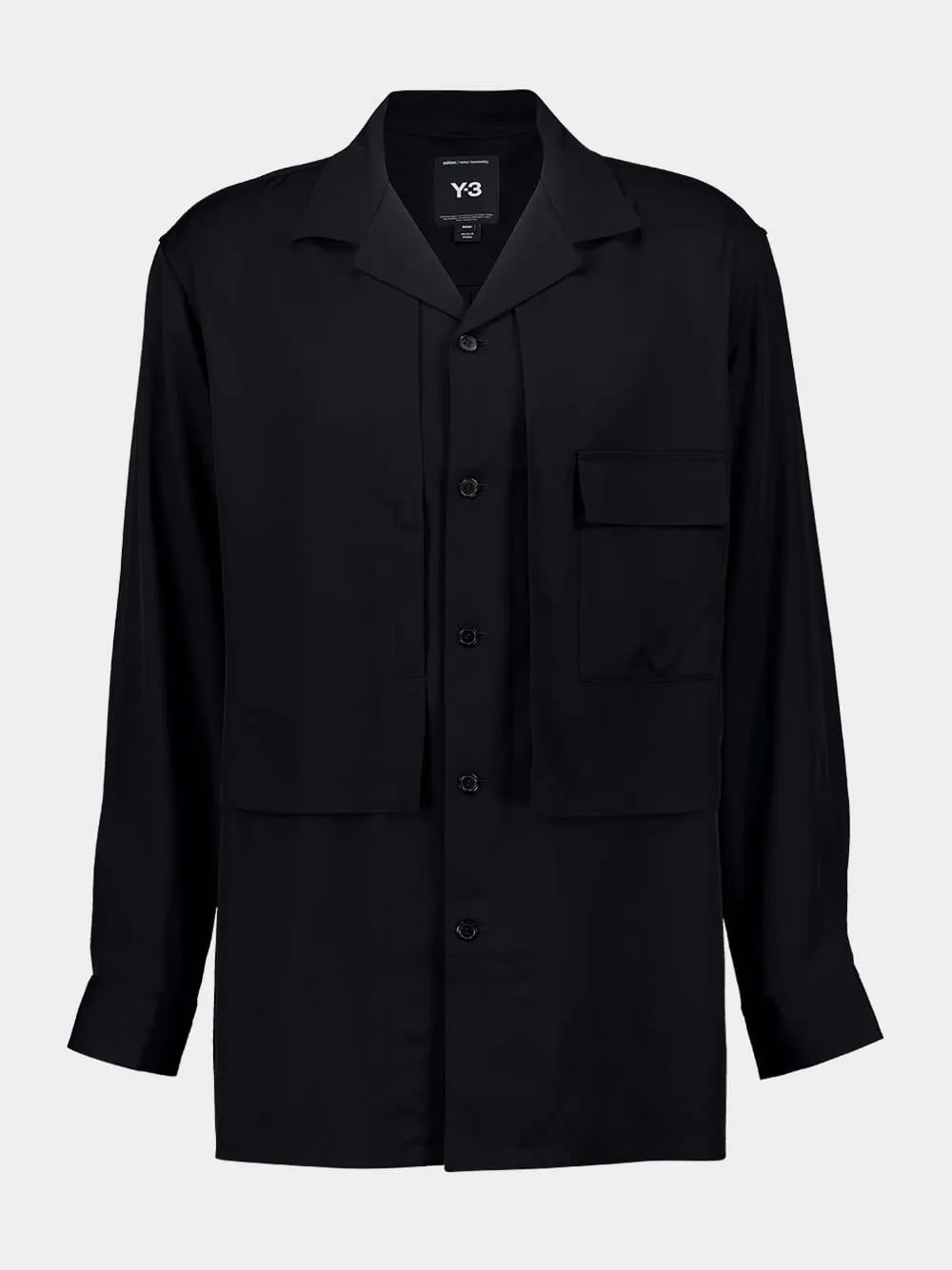 Black Rayon Twill Shirt sold by Fashion Clinic product image thumbnail 2