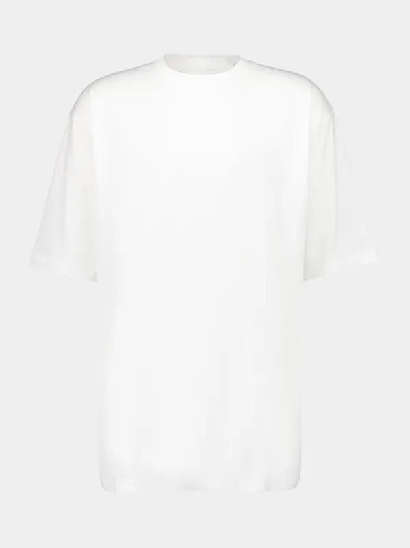 White Boxy Organic Cotton T-Shirt sold by Fashion Clinic
