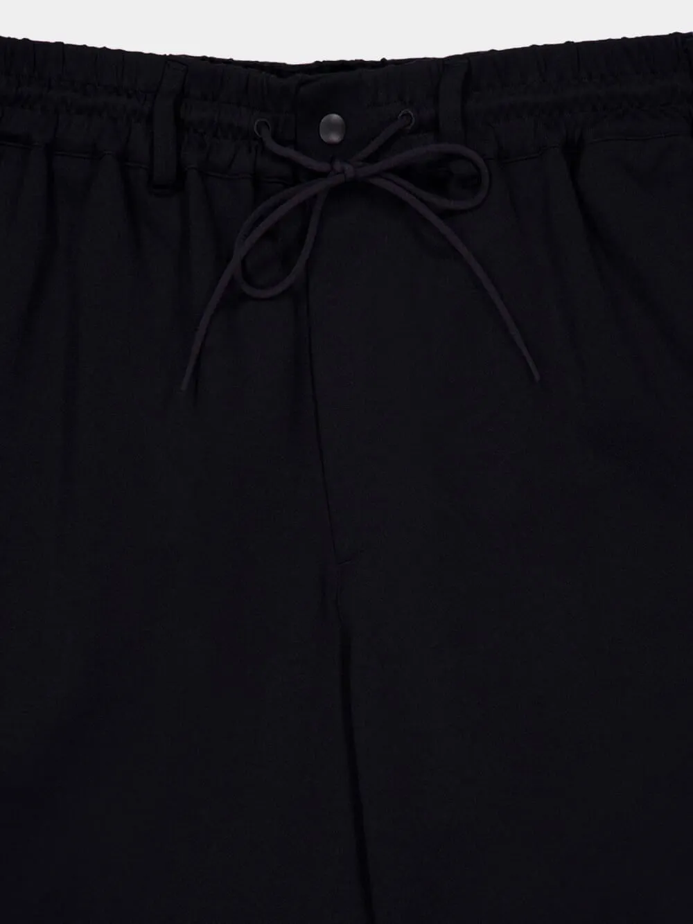 Black 3-Stripes Mesh Casual Trousers sold by Fashion Clinic product image thumbnail 3