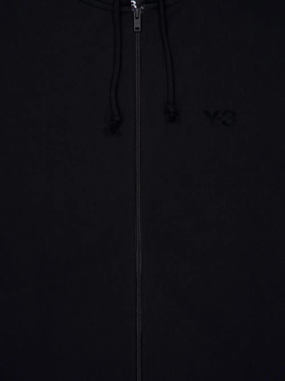 Black Zip-Up Hooded Sweatshirt sold by Fashion Clinic product image thumbnail 3