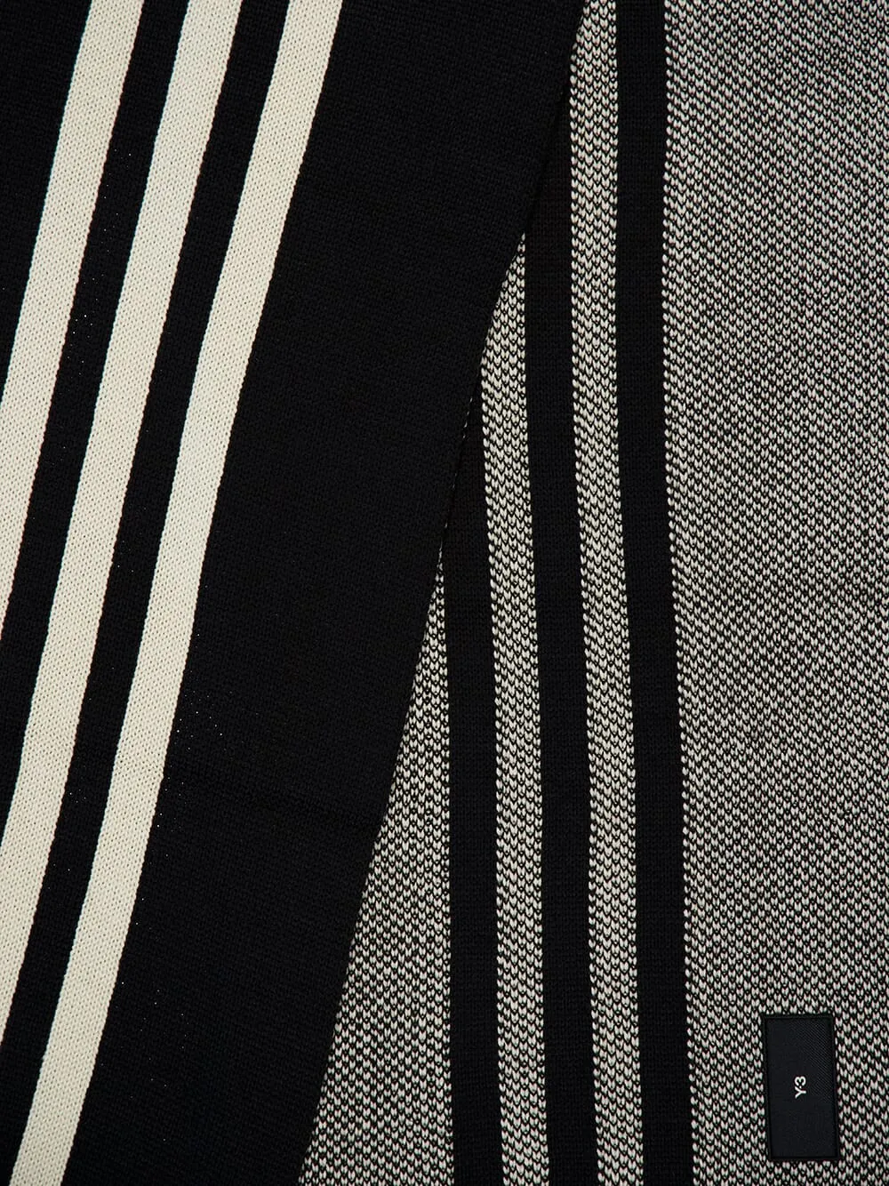 Black 3-Stripe Classic Scarf sold by Fashion Clinic product image thumbnail 2