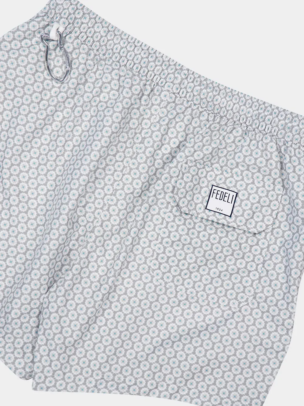 Light Grey Printed Swim Shorts Madeira sold by Fashion Clinic product image thumbnail 4