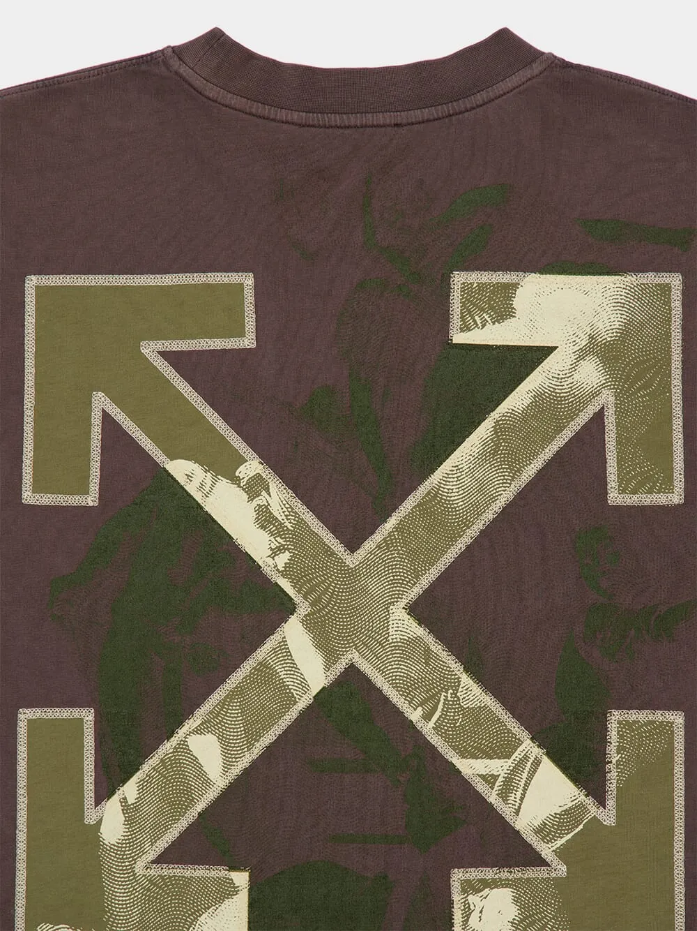 Brown Martyrdom Arrow Cotton T-Shirt sold by Fashion Clinic product image thumbnail 4