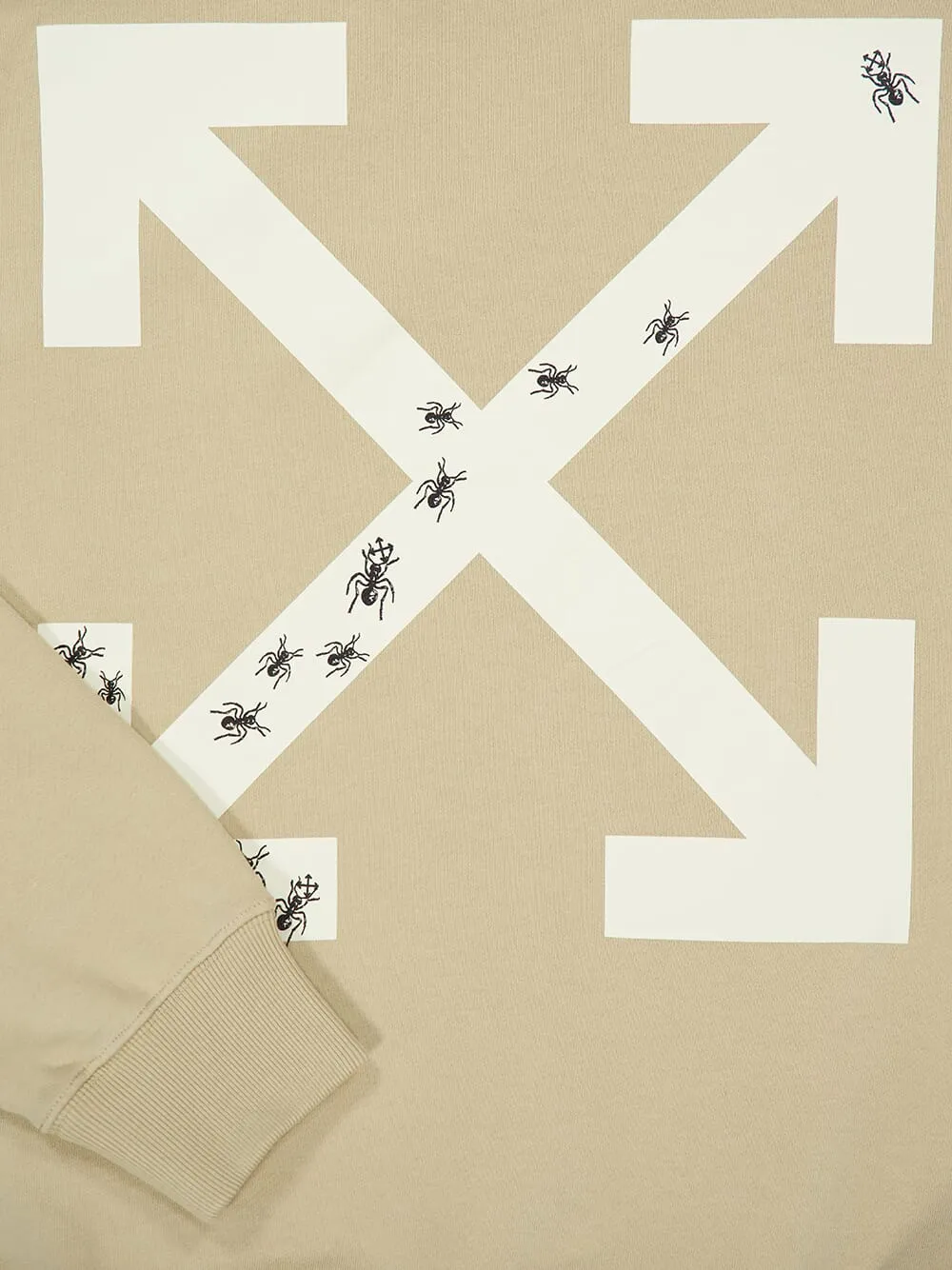 Beige Ants Arrow Skate Hooded Sweatshirt sold by Fashion Clinic product image thumbnail 4