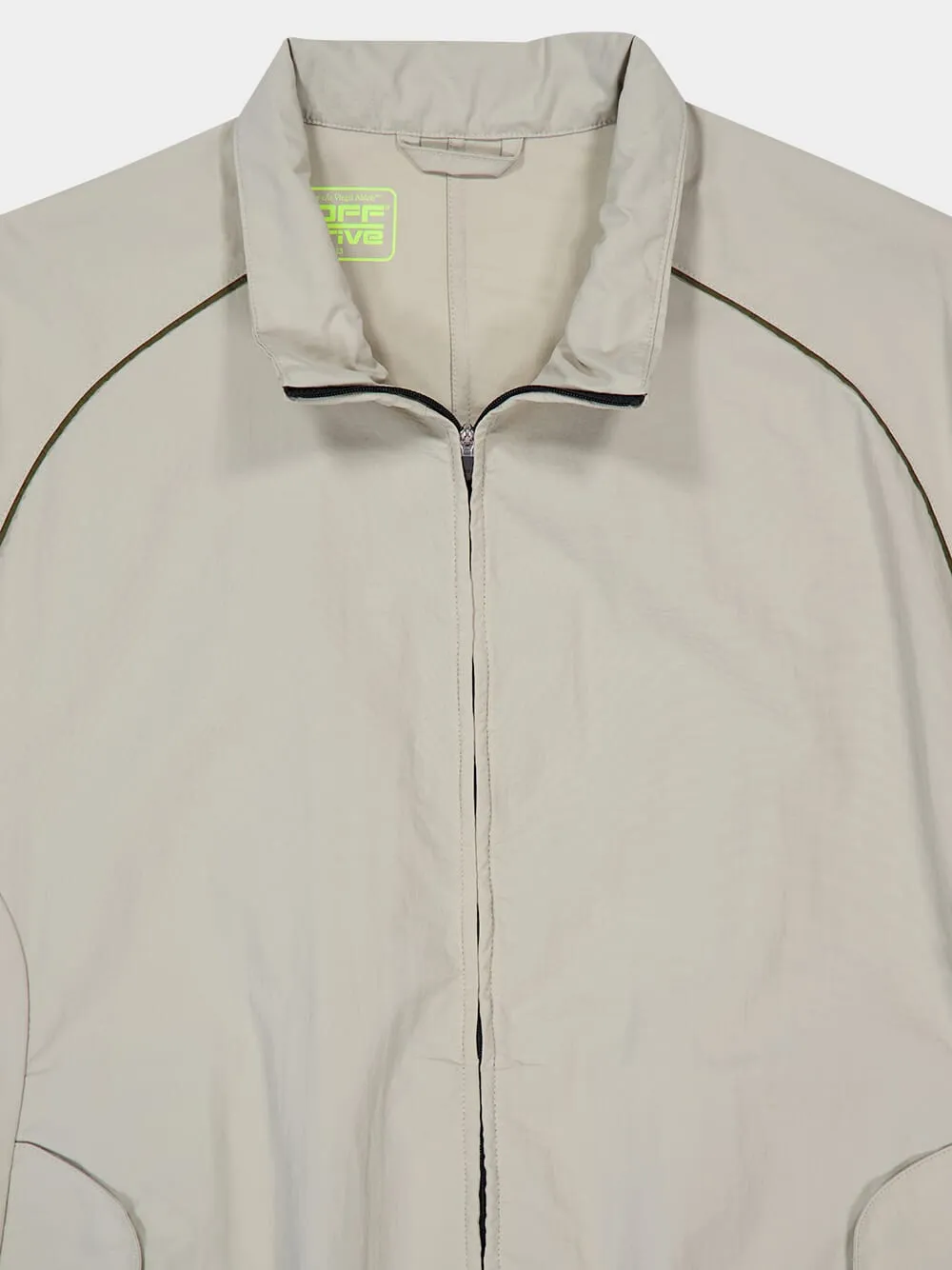 Light Grey Track Jacket in Nylon sold by Fashion Clinic product image thumbnail 3