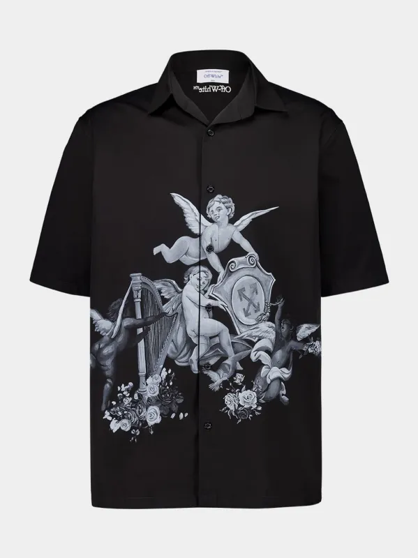 Black Putti Bowling Shirt sold by Fashion Clinic