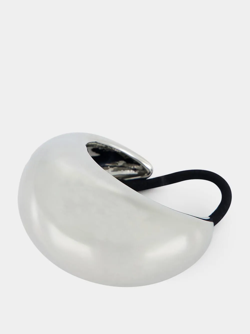 Rhodium Matte Dome Pony Cuff sold by Fashion Clinic product image thumbnail 2