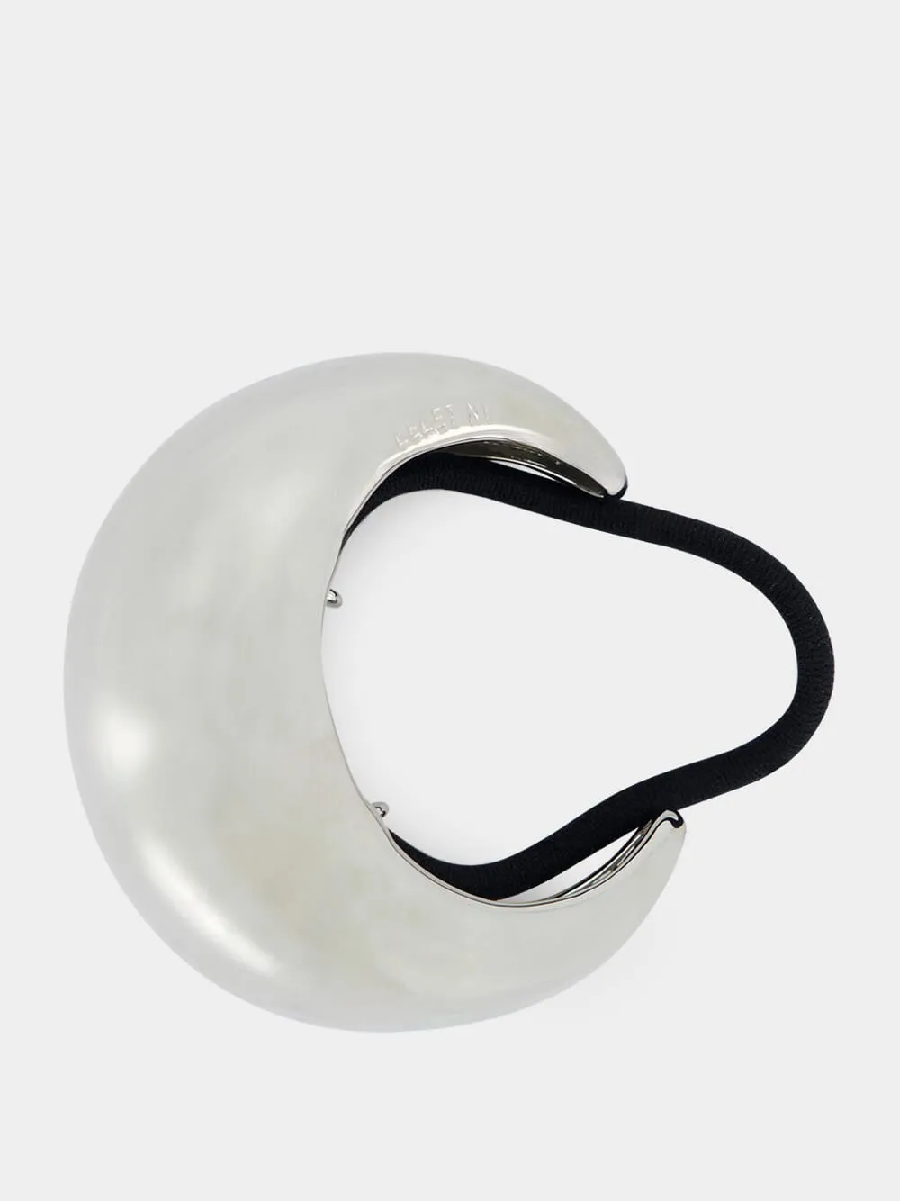 Rhodium Matte Dome Pony Cuff sold by Fashion Clinic product image thumbnail 3