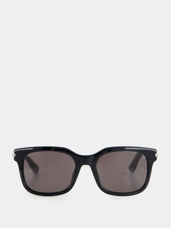 Black City T-Bar Rectangular Sunglasses sold by Fashion Clinic
