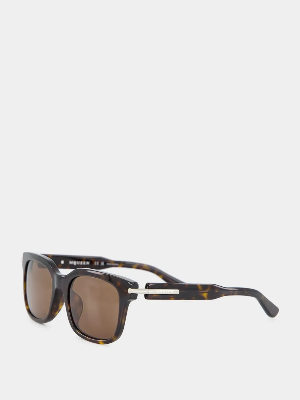 Havana Brown City T-Bar Rectangular Sunglasses sold by Fashion Clinic product image thumbnail 3