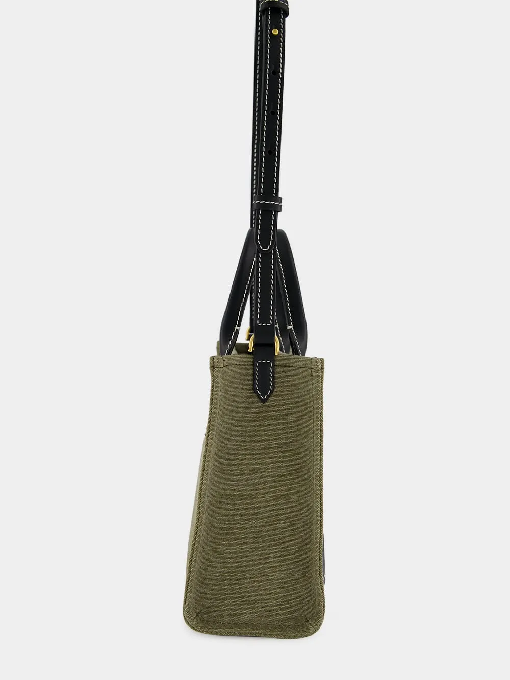 Khaki B-Army Small Tote Bag sold by Fashion Clinic product image thumbnail 5