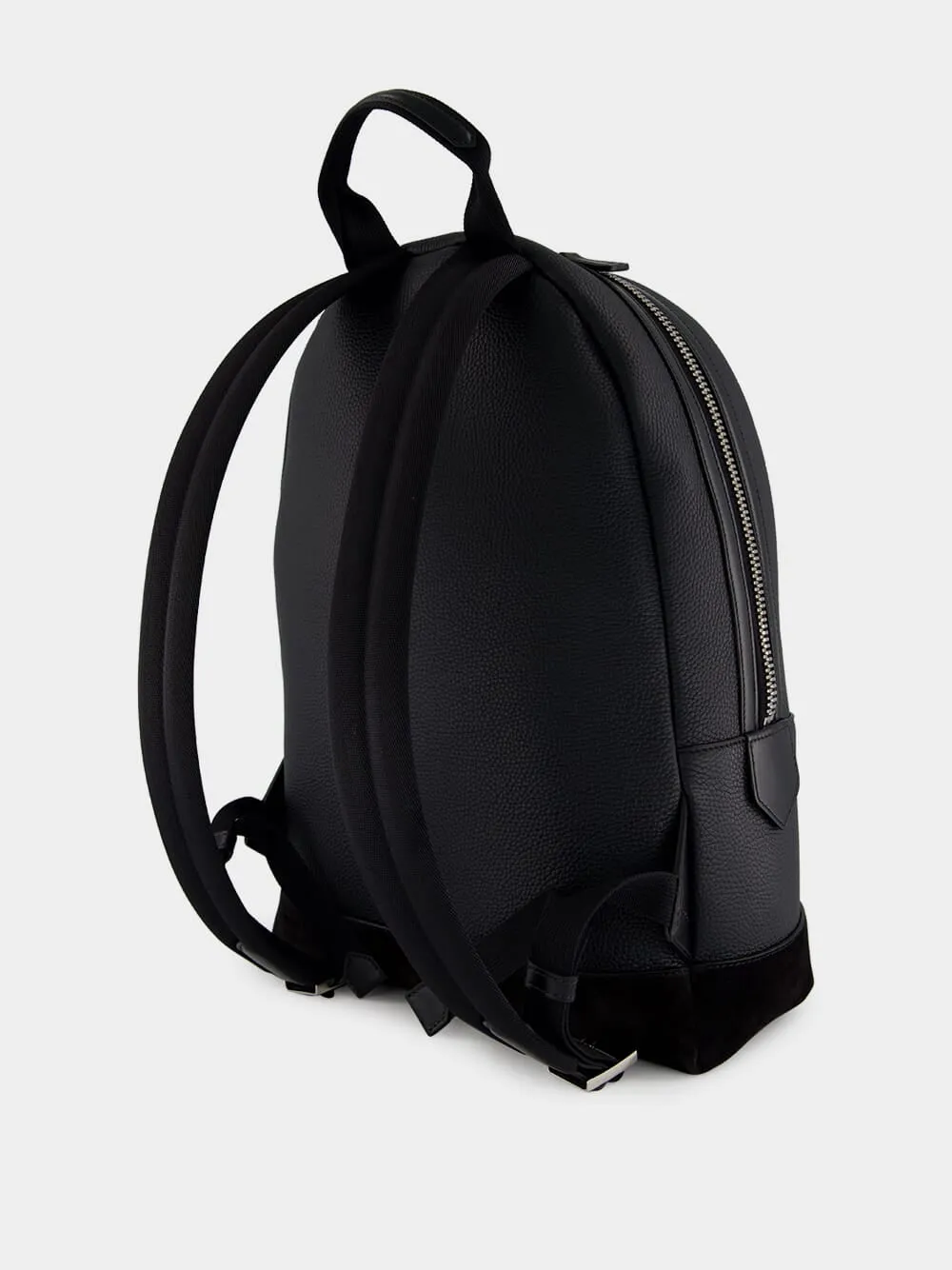 Black Leather and Suede Chic Sport Backpack sold by Fashion Clinic product image thumbnail 4