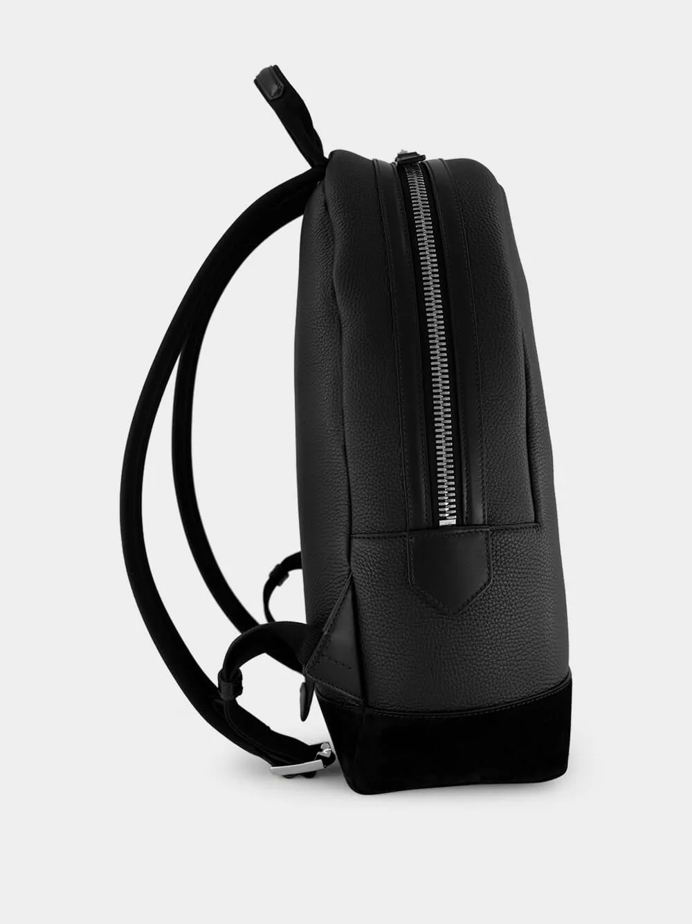 Black Leather and Suede Chic Sport Backpack sold by Fashion Clinic product image thumbnail 3