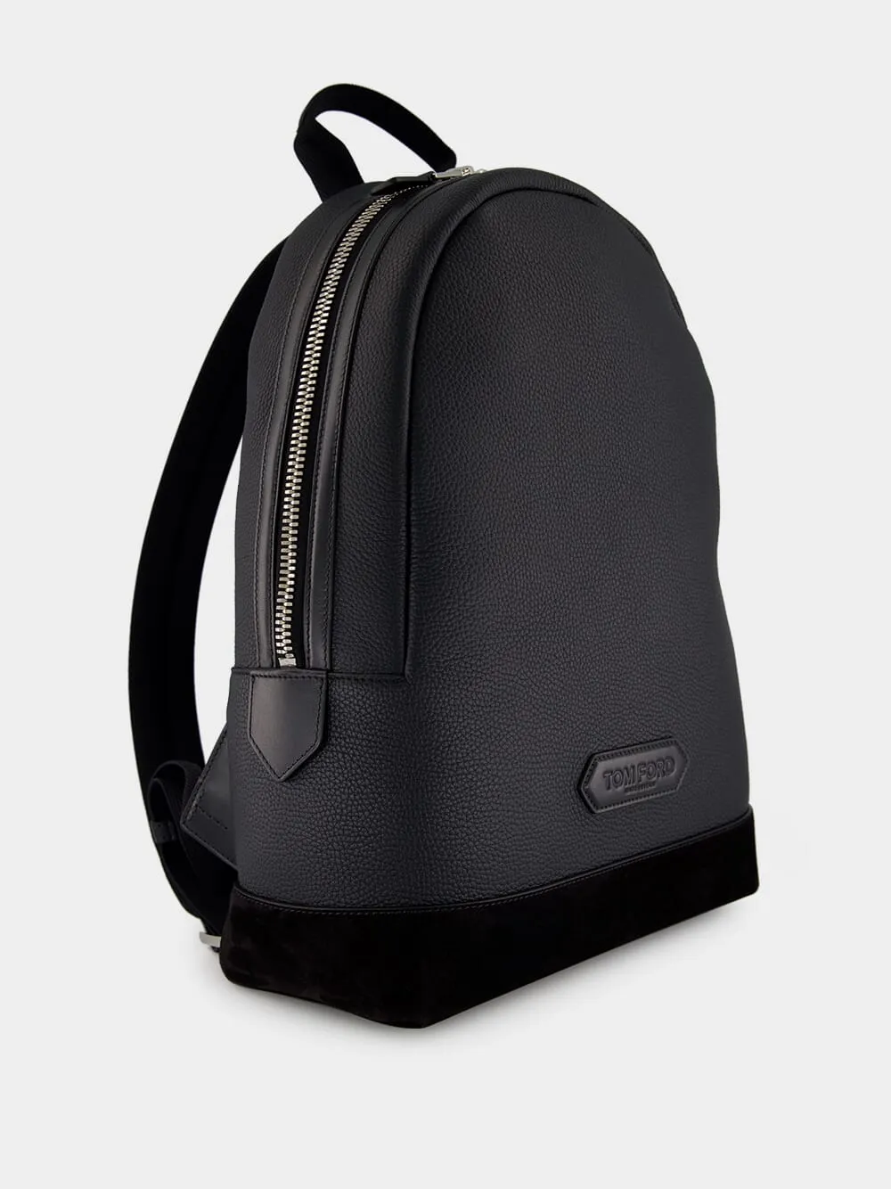 Black Leather and Suede Chic Sport Backpack sold by Fashion Clinic product image thumbnail 2