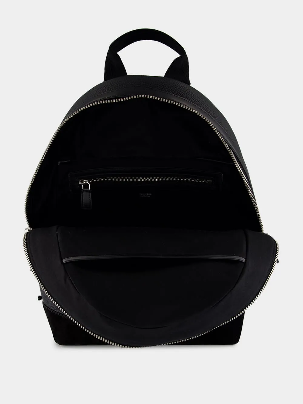 Black Leather and Suede Chic Sport Backpack sold by Fashion Clinic product image thumbnail 5
