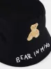 Black Bear in Mind Bucket Hat sold by Fashion Clinic