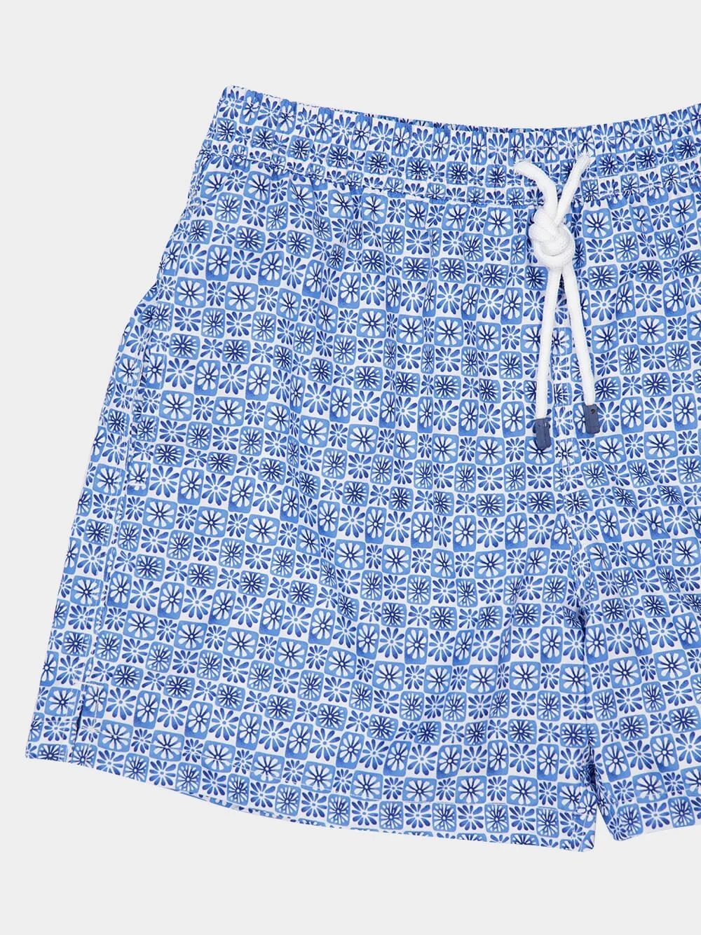 Steel Blue Madeira Floral Swim Trunk sold by Fashion Clinic product image thumbnail 3