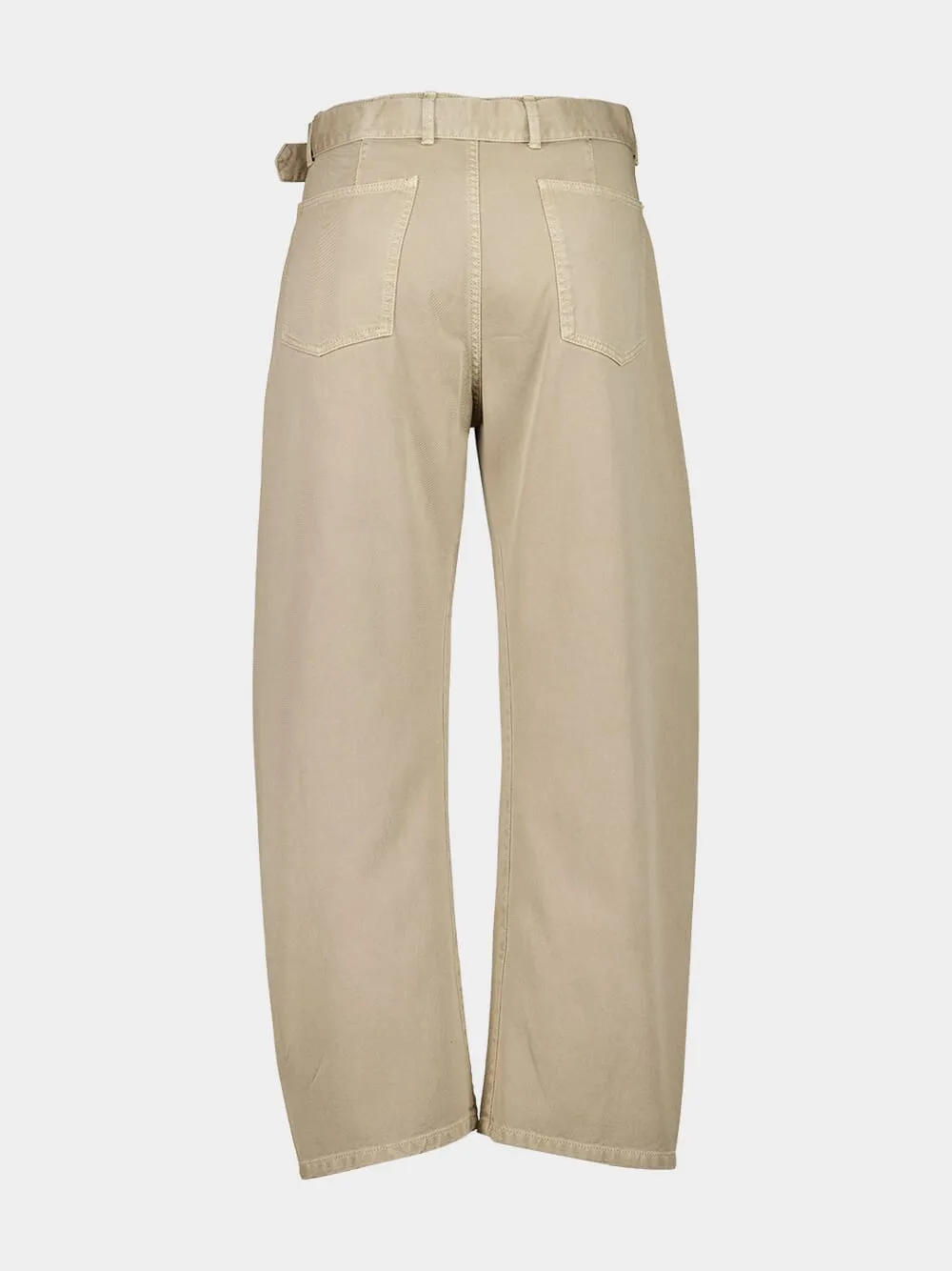 Natural Beige Twisted Belted Pants sold by Fashion Clinic product image thumbnail 2