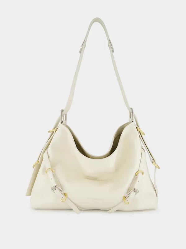 Ivory Medium Voyou Leather Bag sold by Fashion Clinic