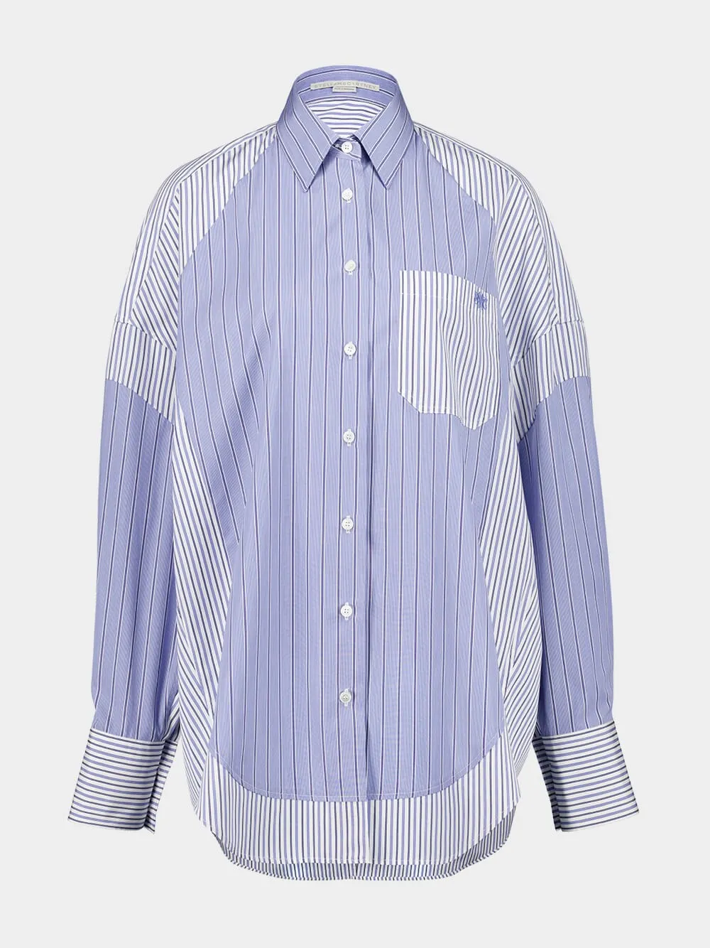 Blue Striped Boyfriend Shirt sold by Fashion Clinic