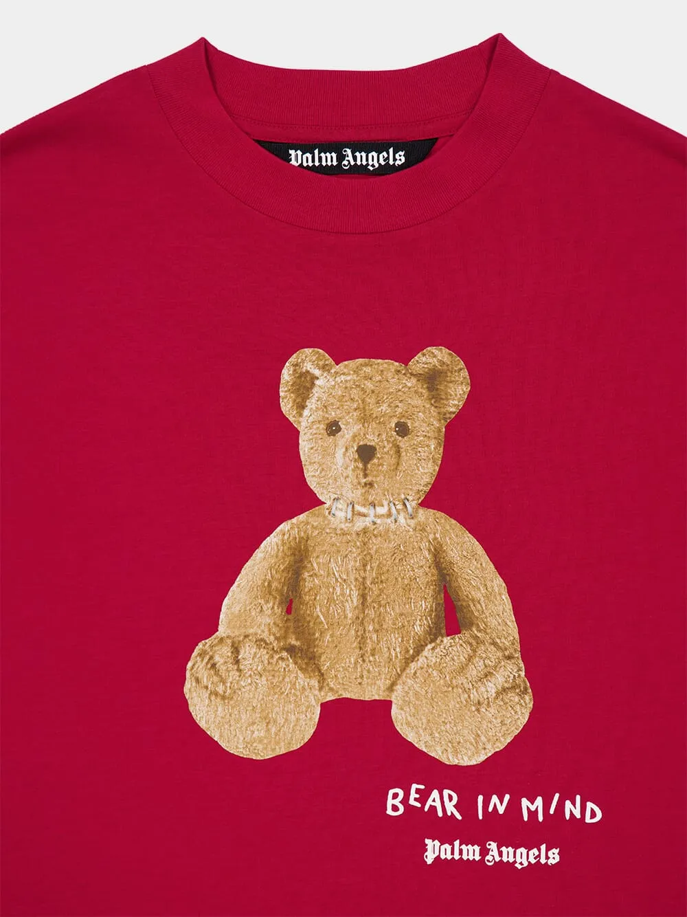 Red Bear in Mind Cotton T-Shirt sold by Fashion Clinic product image thumbnail 3