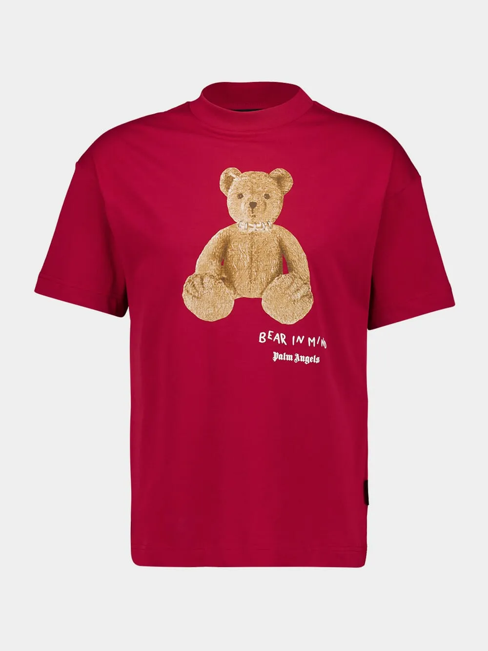 Red Bear in Mind Cotton T-Shirt sold by Fashion Clinic