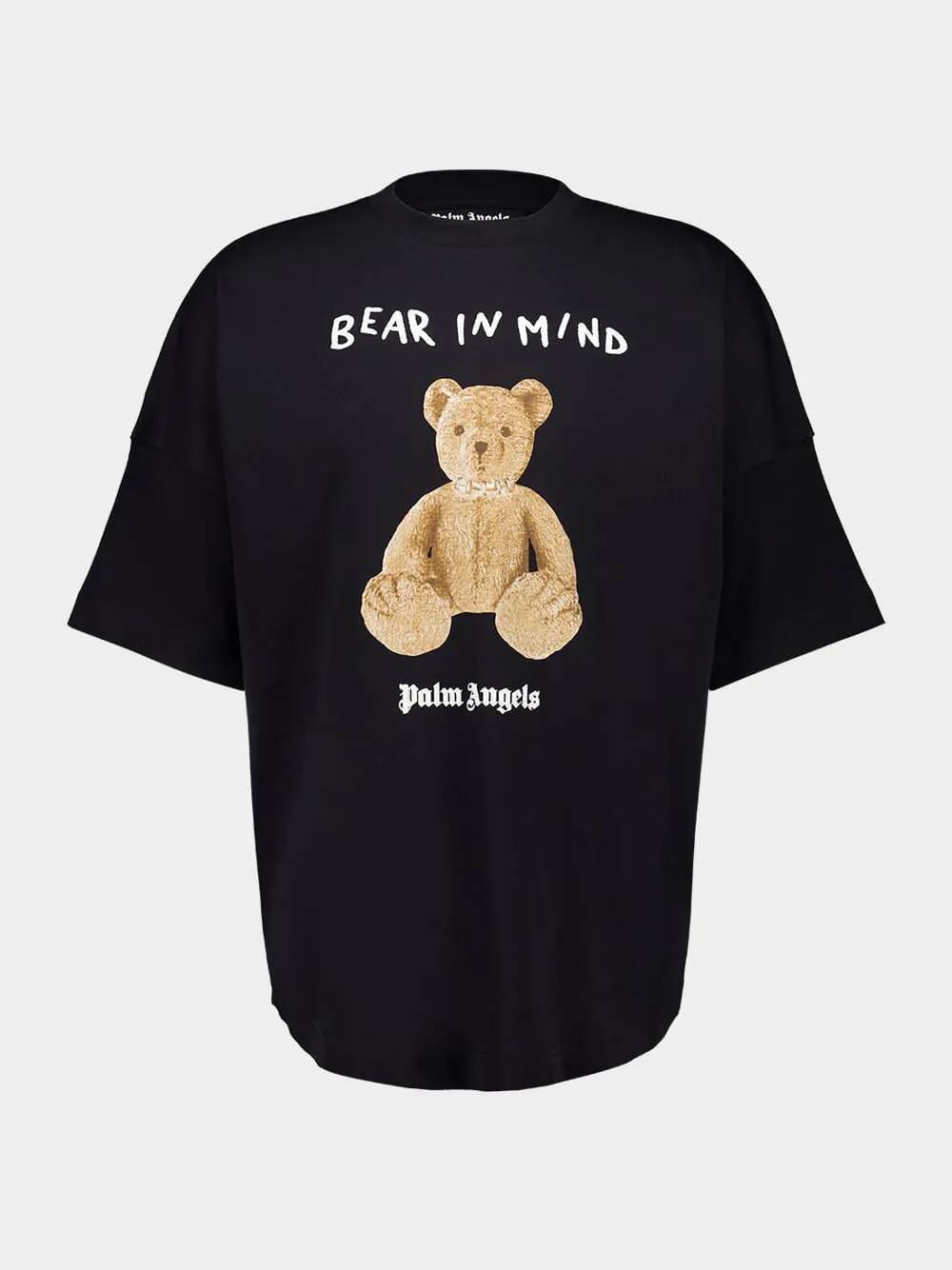 Black Oversized Bear in Mind T-Shirt sold by Fashion Clinic