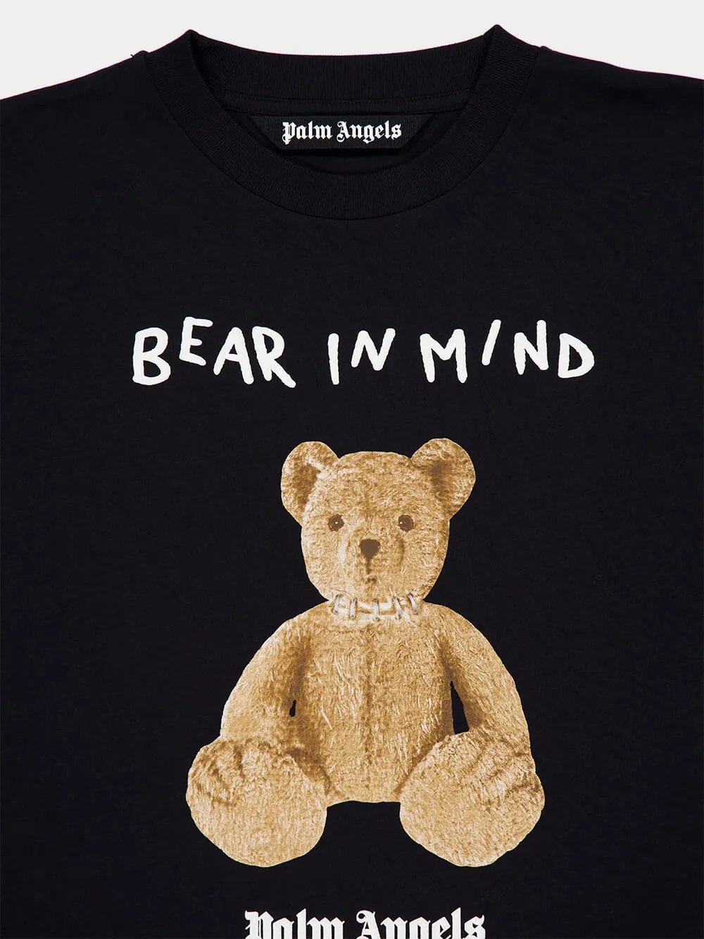 Black Oversized Bear in Mind T-Shirt sold by Fashion Clinic product image thumbnail 3