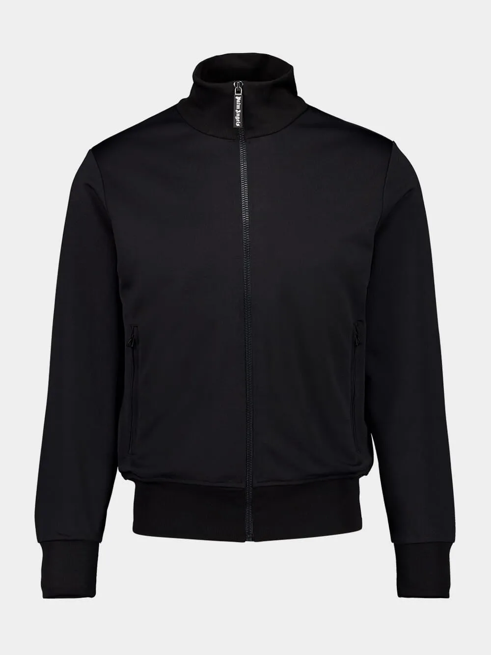 Black Curved Logo Track Jacket sold by Fashion Clinic