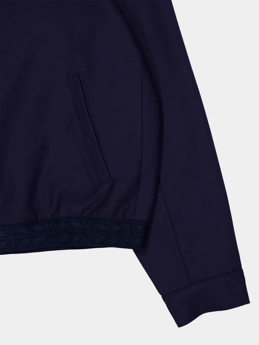 Navy Wool Sports Tailoring Jacket sold by Fashion Clinic product image thumbnail 4