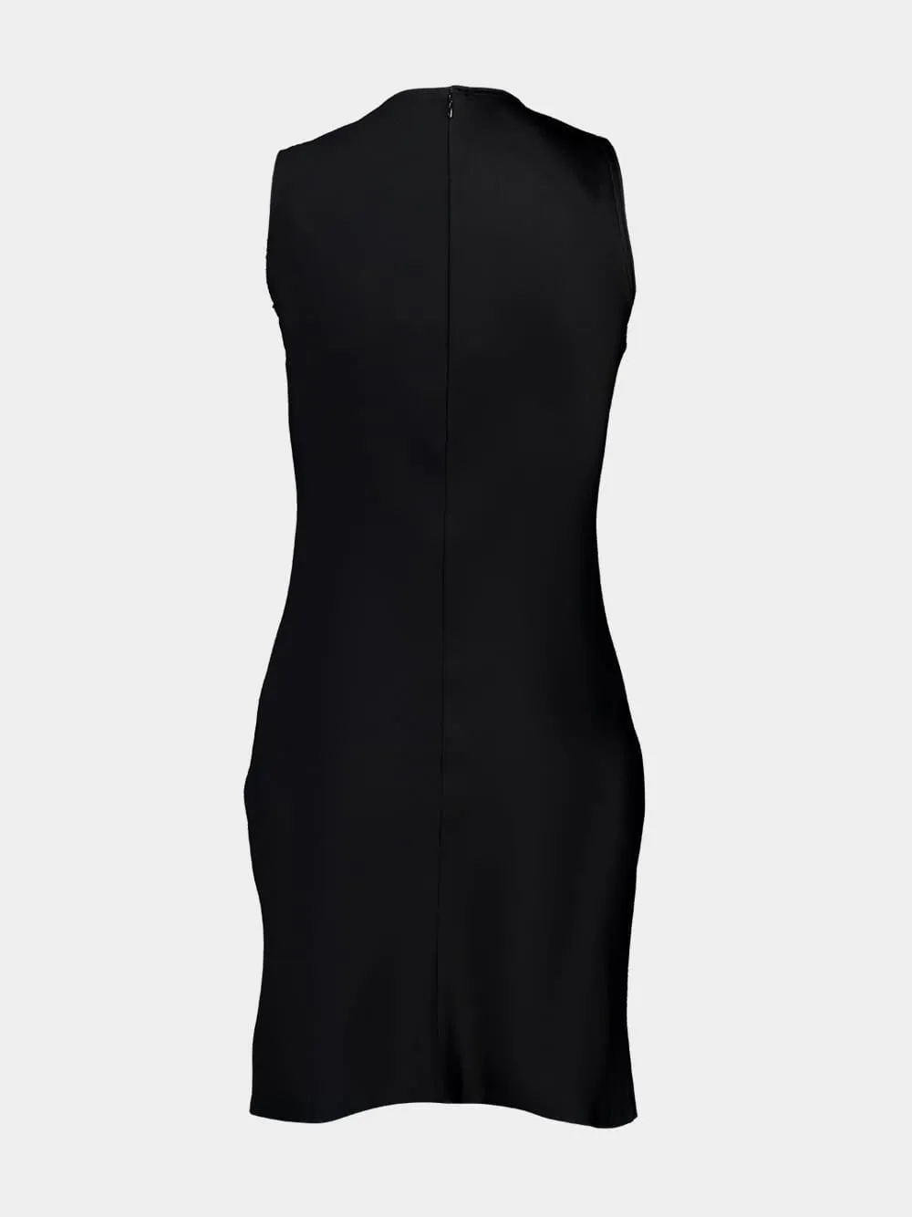 Black Straight Short Dress sold by Fashion Clinic product image thumbnail 2