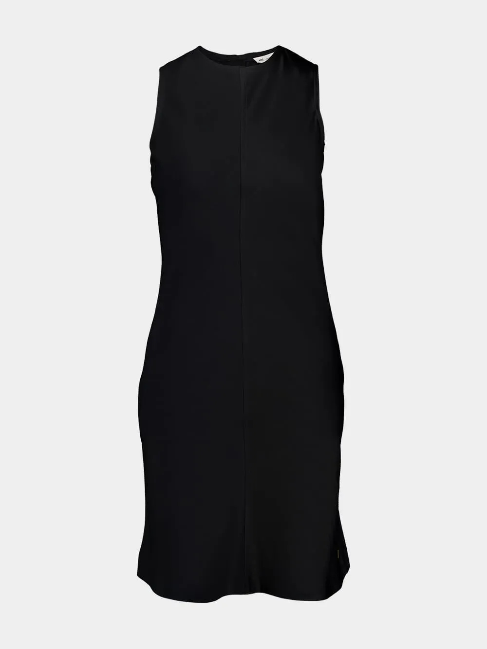 Black Straight Short Dress sold by Fashion Clinic