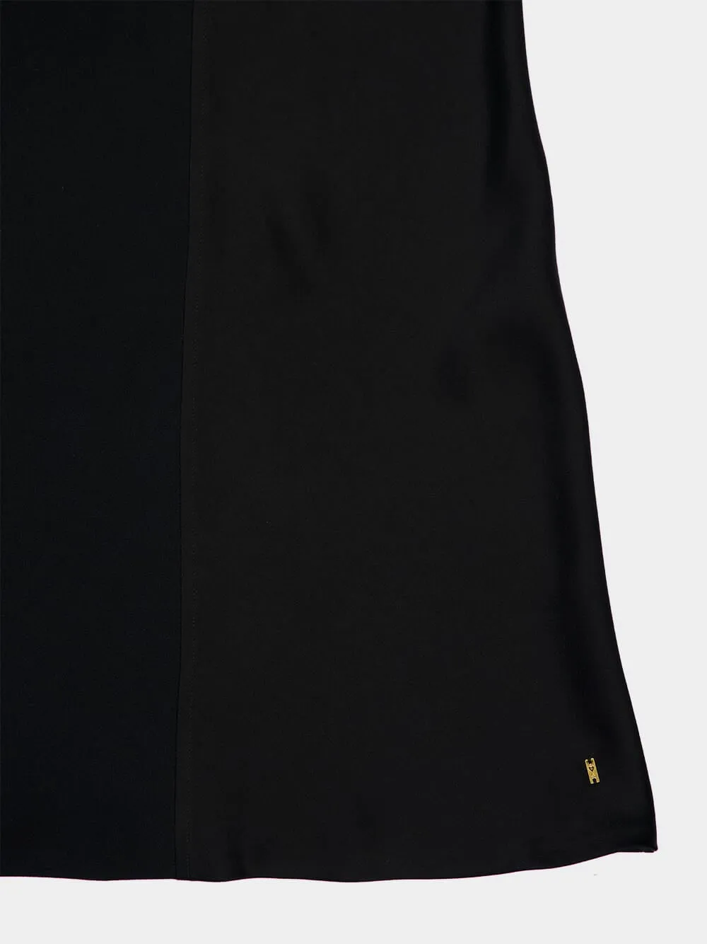 Black Straight Short Dress sold by Fashion Clinic product image thumbnail 4