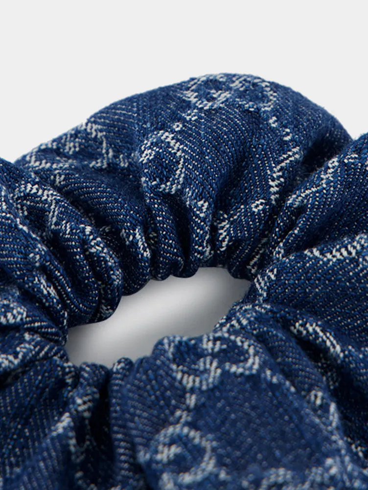 Blue GG Denim Scrunchie sold by Fashion Clinic product image thumbnail 2