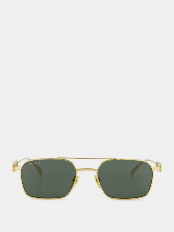 Gold-Grey Crystal Sunglasses sold by Fashion Clinic