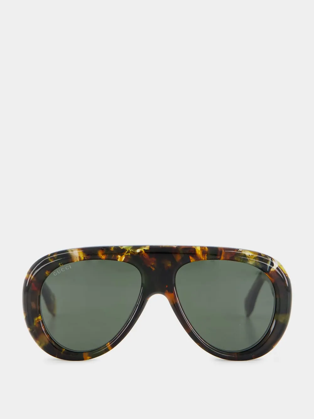 Havana-Green Oversized Sunglasses sold by Fashion Clinic