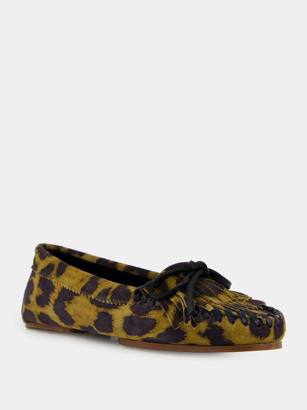 Indiana Loafer in Russet Leopard Suede sold by Fashion Clinic product image thumbnail 2