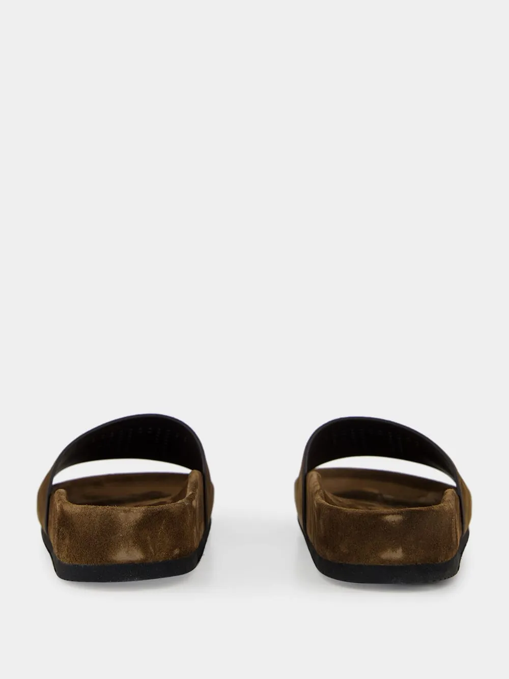 Brown Wicklow Suede Slides sold by Fashion Clinic product image thumbnail 5