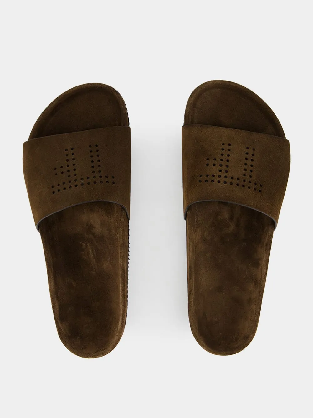 Brown Wicklow Suede Slides sold by Fashion Clinic product image thumbnail 4