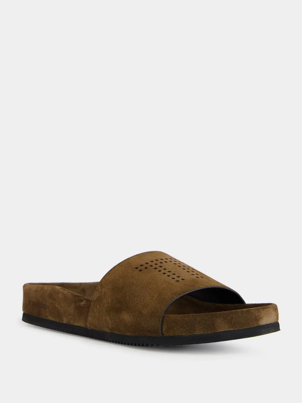 Brown Wicklow Suede Slides sold by Fashion Clinic product image thumbnail 2