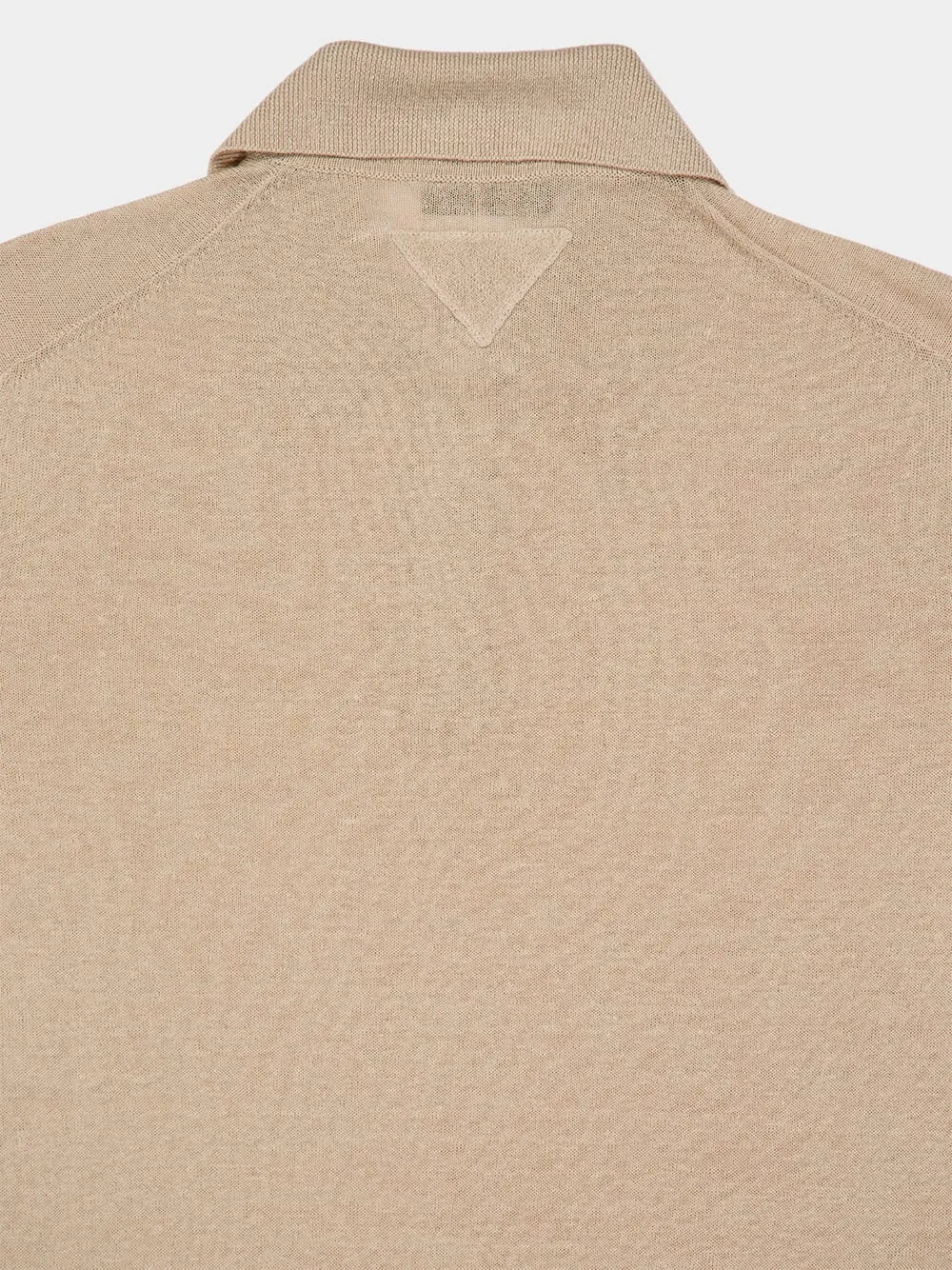 Beige Linen Cotton Polo Shirt sold by Fashion Clinic product image thumbnail 4