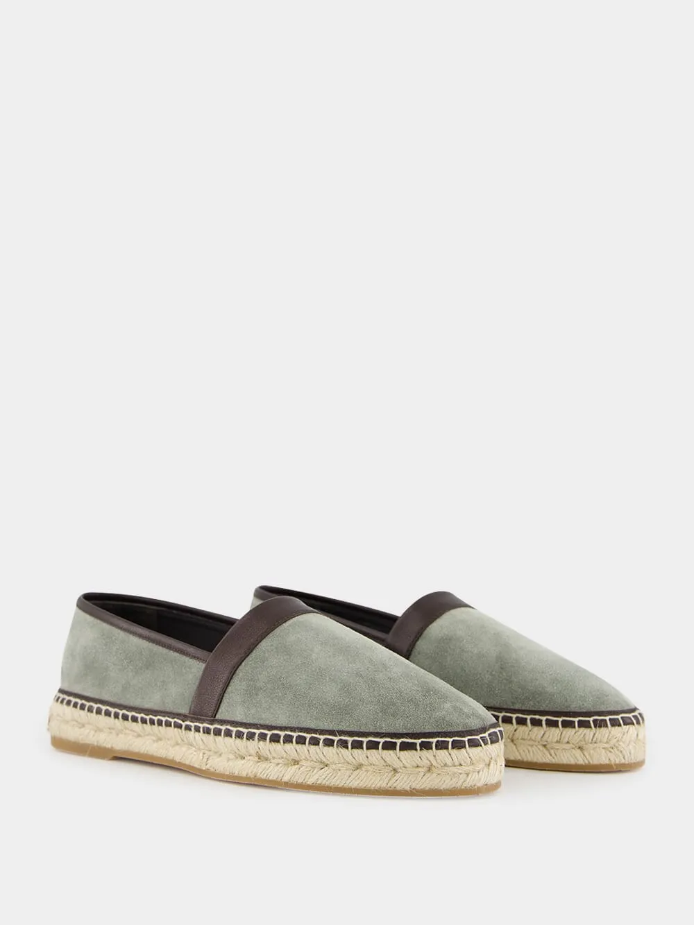 Nerano Green Calf Suede Espadrilles sold by Fashion Clinic product image thumbnail 3