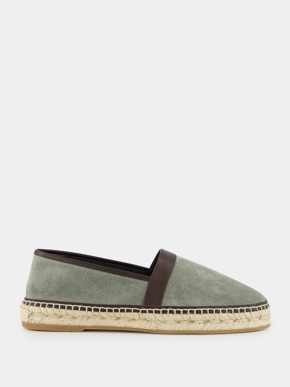 Nerano Green Calf Suede Espadrilles sold by Fashion Clinic