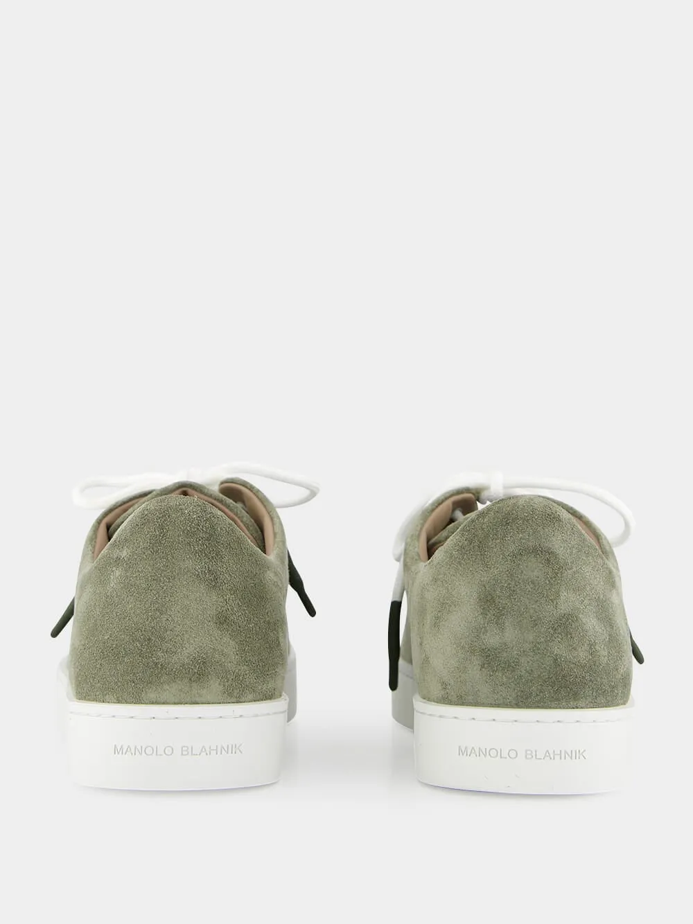 Semanado Khaki Suede Lace-Up Sneakers sold by Fashion Clinic product image thumbnail 5