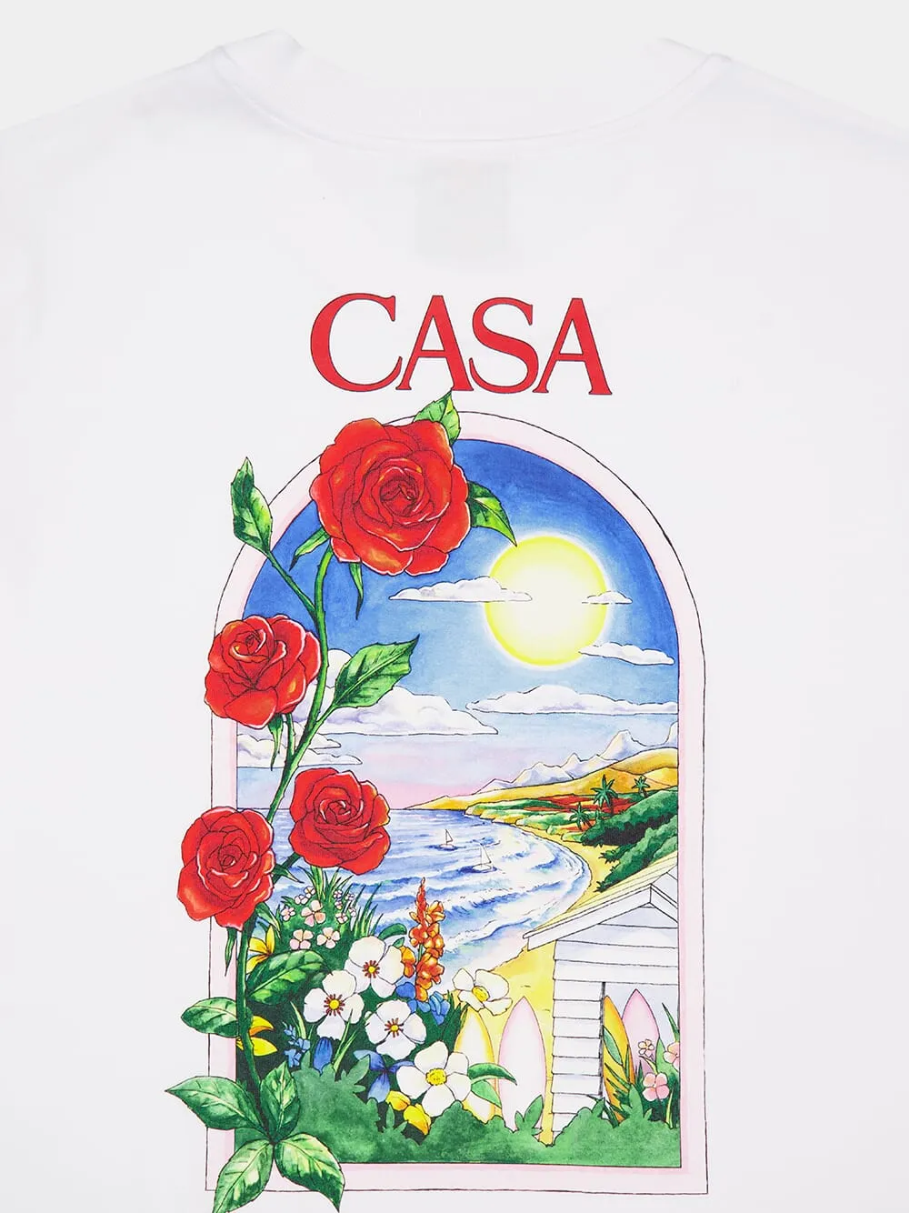 La Days Printed White Organic Cotton T-Shirt sold by Fashion Clinic product image thumbnail 4