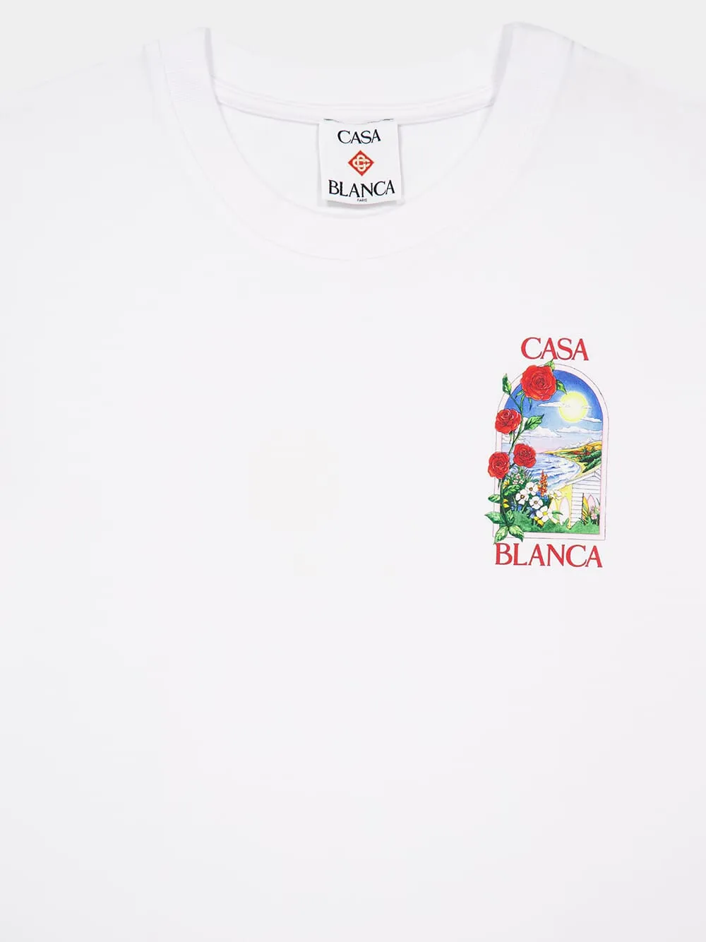 La Days Printed White Organic Cotton T-Shirt sold by Fashion Clinic product image thumbnail 3