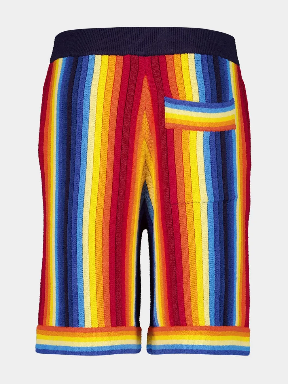 Gradient Towelling Effect Cotton Shorts sold by Fashion Clinic product image thumbnail 2