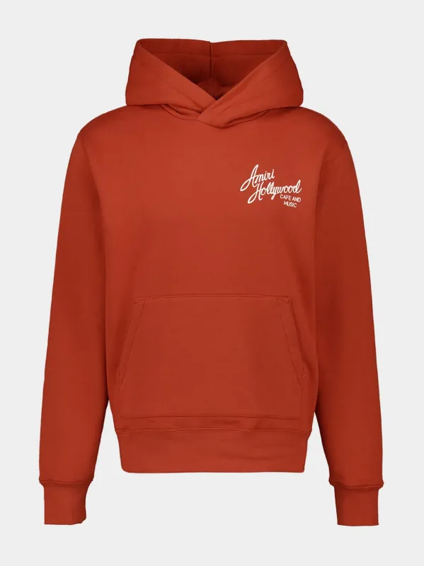 Burnt Orange Hollywood Hooded Sweatshirt sold by Fashion Clinic