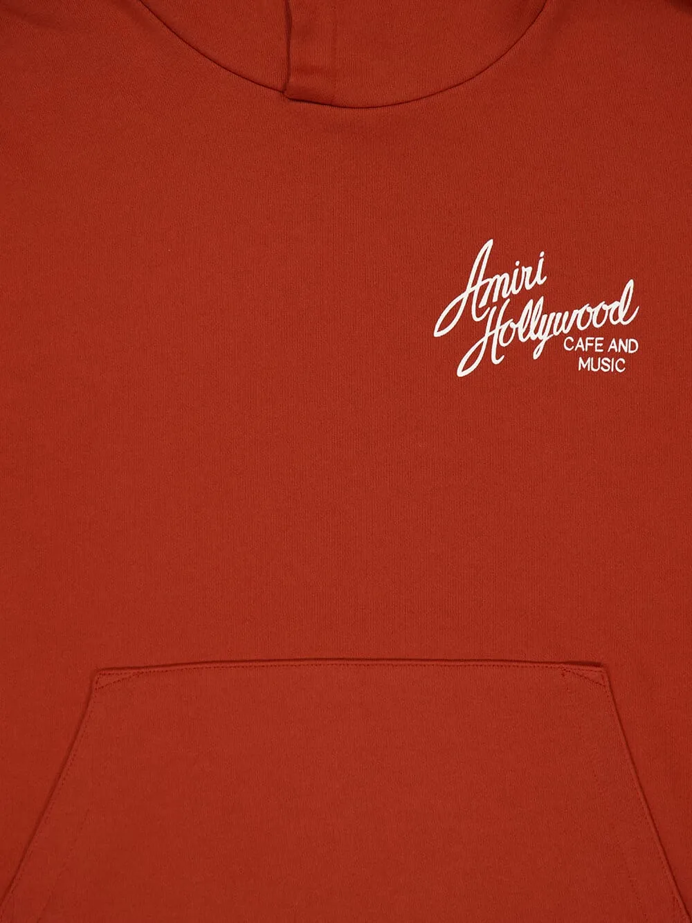 Burnt Orange Hollywood Hooded Sweatshirt sold by Fashion Clinic product image thumbnail 3