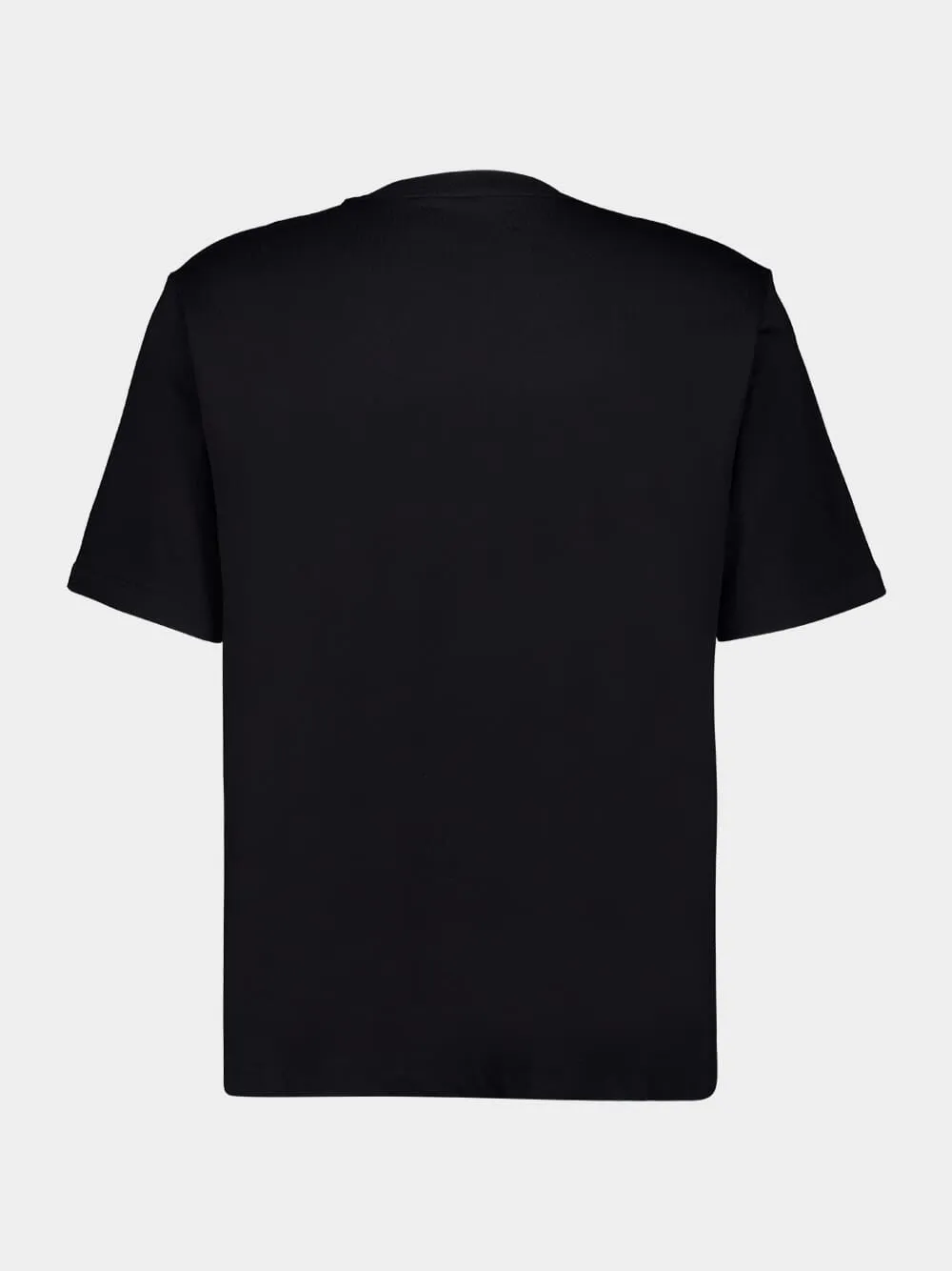Black Script Cotton T-Shirt sold by Fashion Clinic product image thumbnail 2